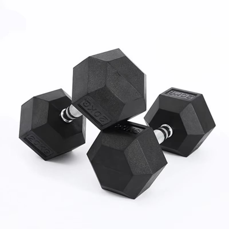 Get Fit at Home with Stylish Hexagonal Rubber Dumbbells for Men and Women! 💪🏋️‍♀️ #HomeFitness #Dumbbells #WorkoutGear