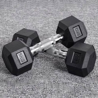 Get Fit at Home with Stylish Hexagonal Rubber Dumbbells for Men and Women! 💪🏋️‍♀️ #HomeFitness #Dumbbells #WorkoutGear