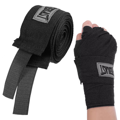 Cotton Boxing Bandages Soft & Elastic Hand Wraps for Sanda, Muay Thai, Karate - Protects Fists Wrists & Enhances Fitness