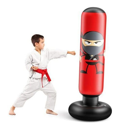 Inflatable Kids Punching Bag, Punching Bag Karate Gifts for Boys and Girls, Red